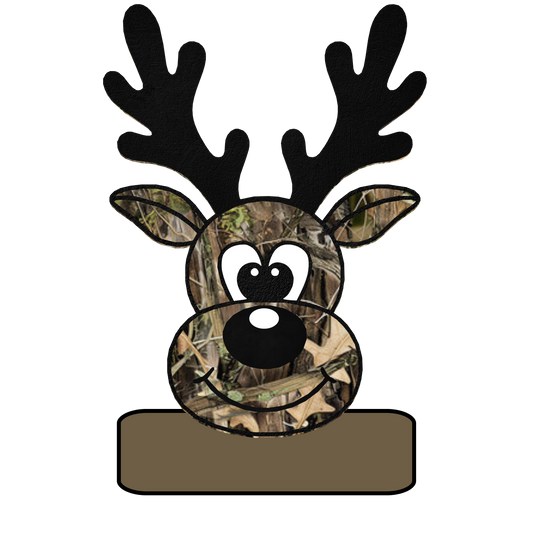 Hunting Camoflauge Reindeer Youth Personalized Name PNG File - Digital Download