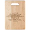 Sunflower Personalized Family Name Maple Cutting Board 11.5" x 8.75"