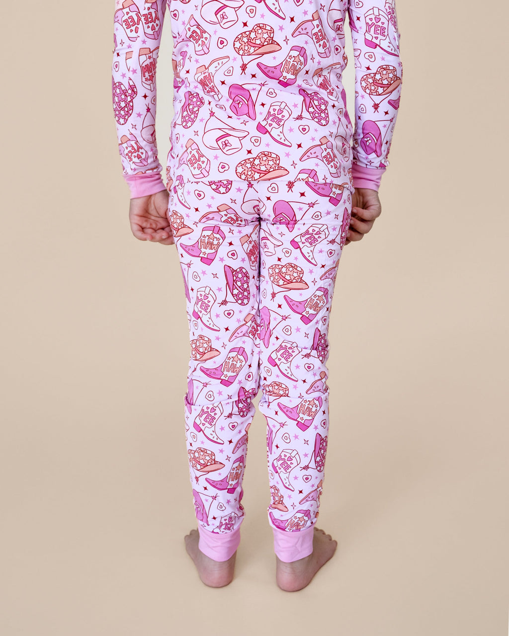 Cowgirl Bamboo Girls Two Piece Pant Pajamas Set