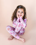 Cowgirl Bamboo Girls Two Piece Pant Pajamas Set