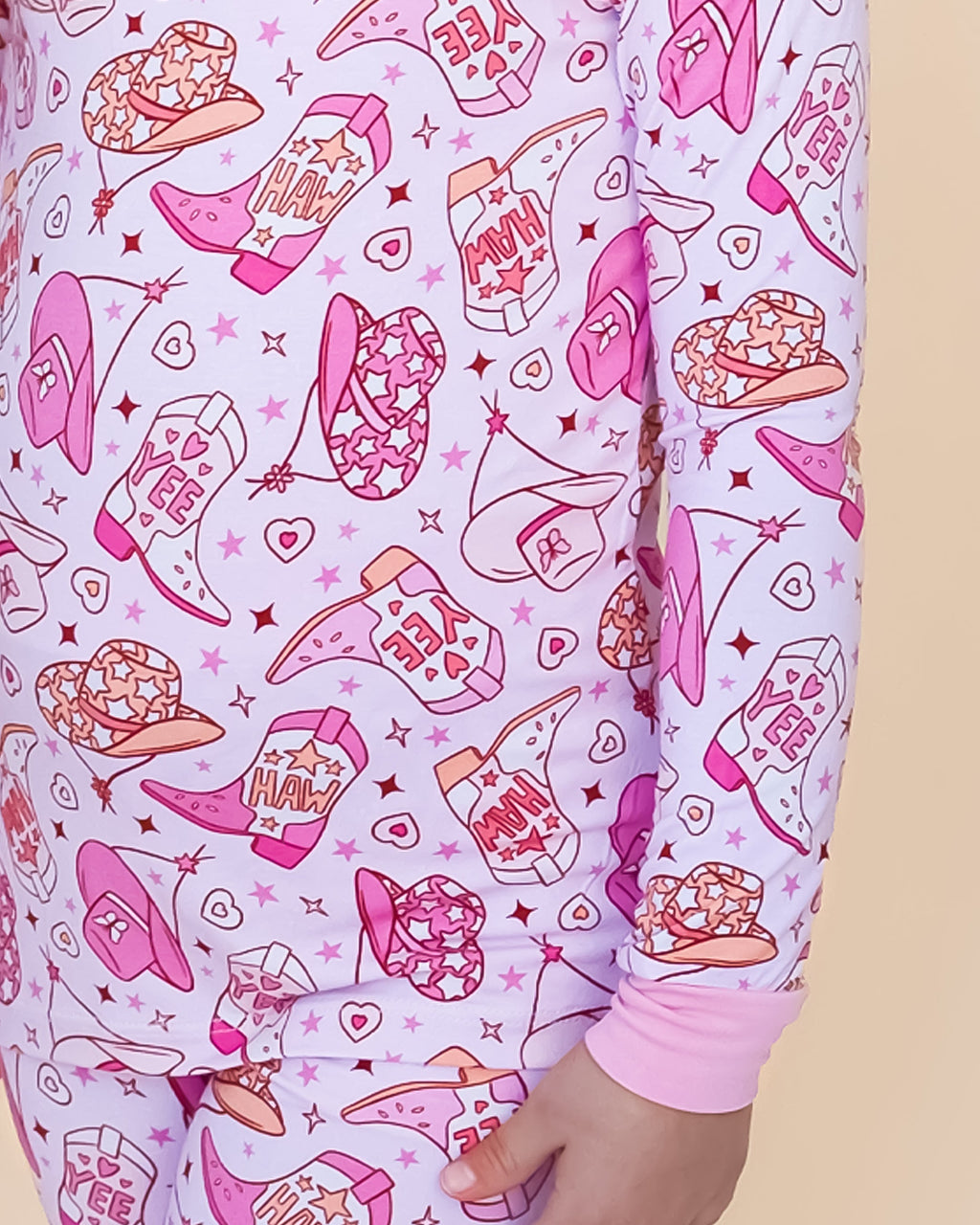 Cowgirl Bamboo Girls Two Piece Pant Pajamas Set