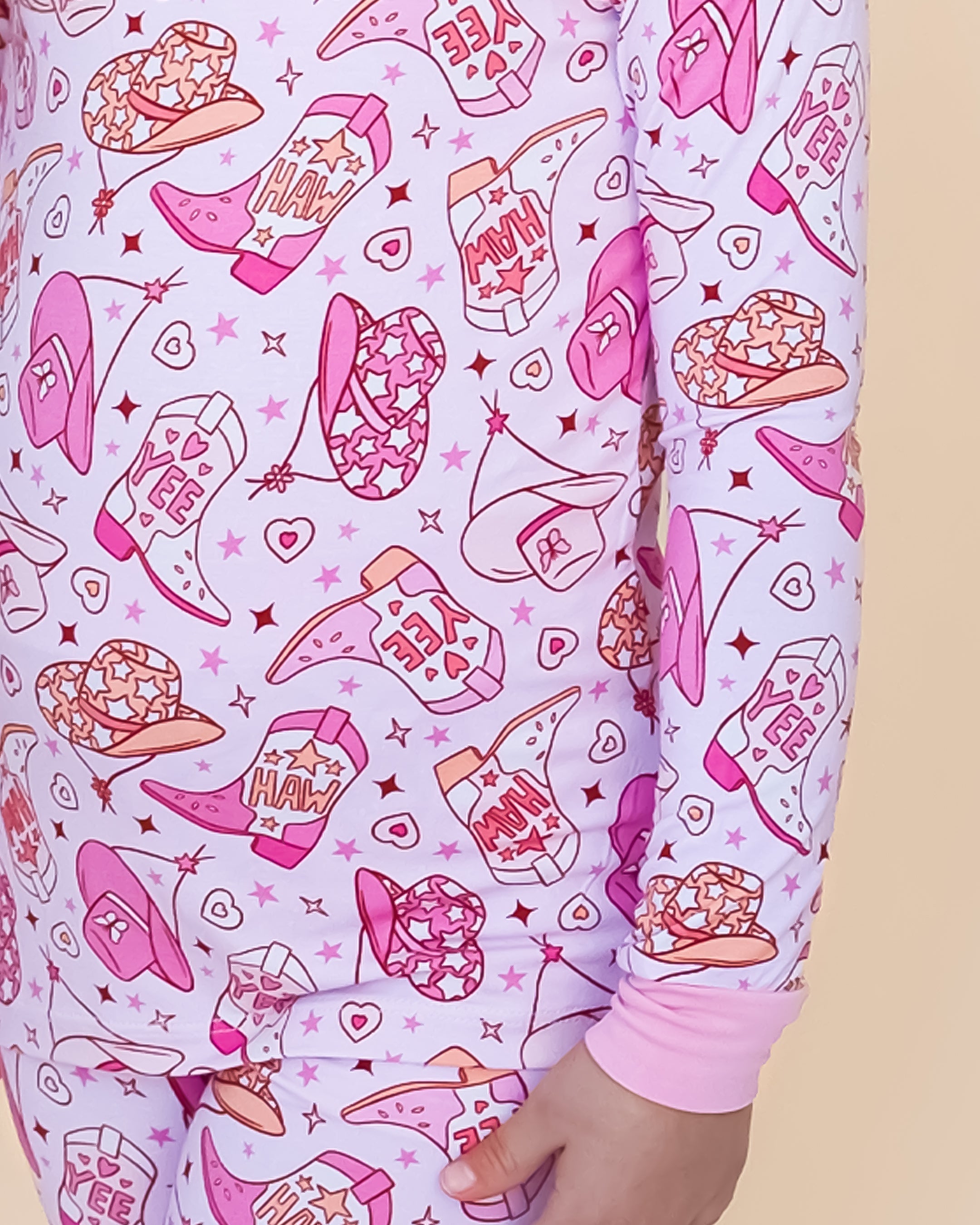 Cowgirl Bamboo Girls Two Piece Pant Pajamas Set