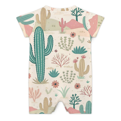 Desert Dreams Faux Cotton Short Sleeve Baby Bodysuit Romper
