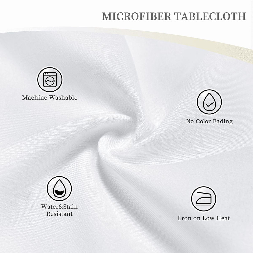 Woodland Forest Friends Round Tablecloth with Wavy Edge 60"