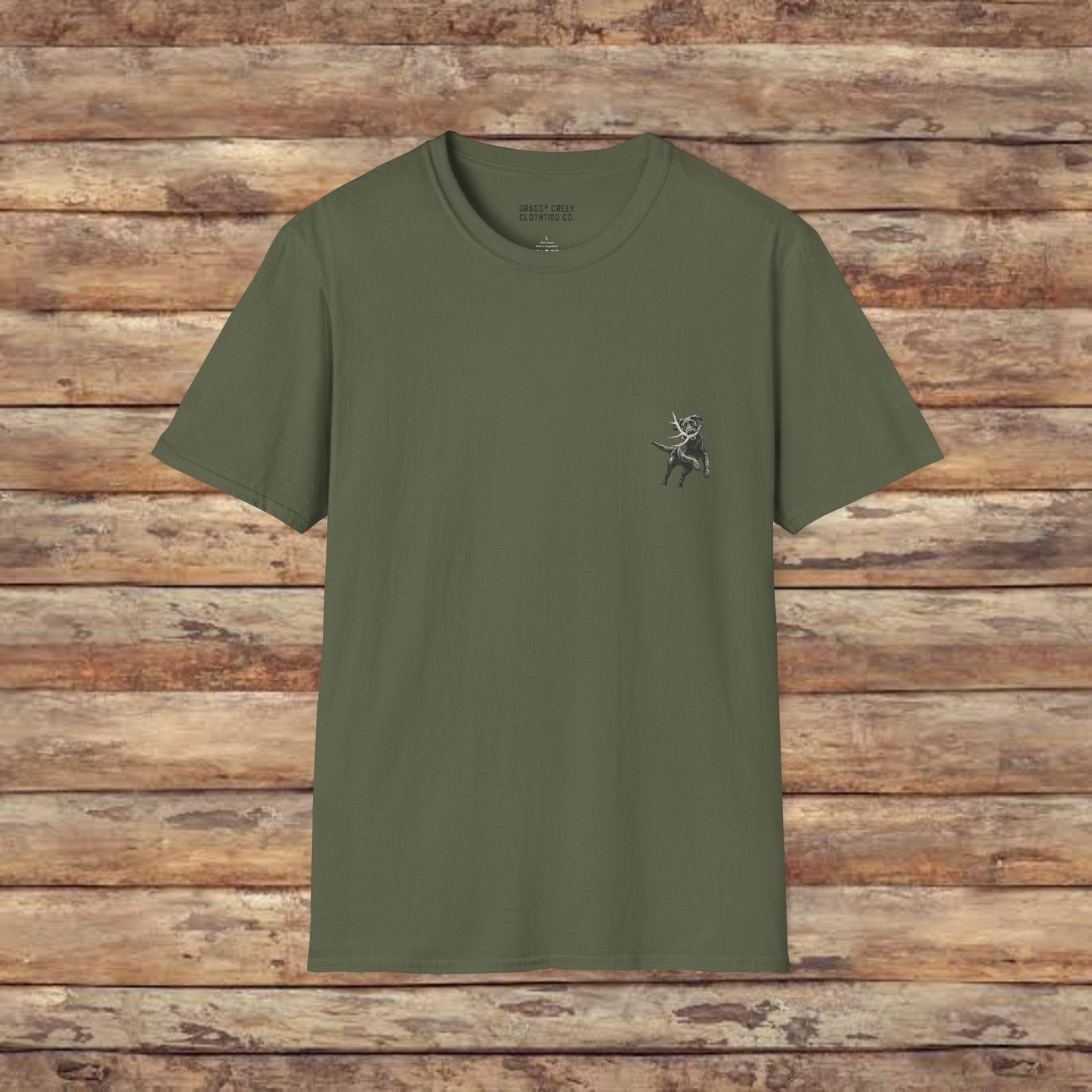Chasing Tails & Trails Hunting Dog Softstyle Graphic T-Shirt