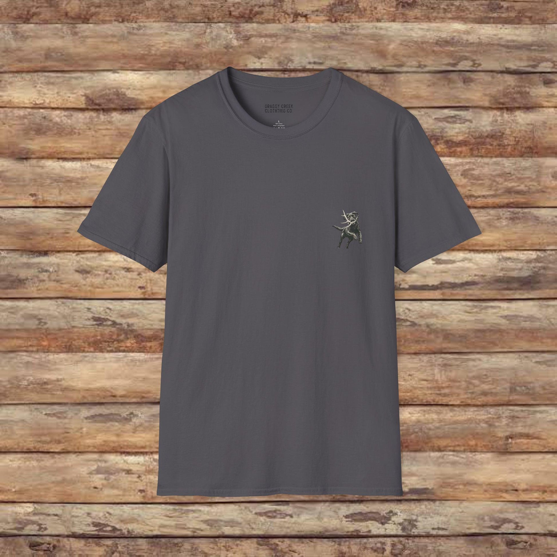 Chasing Tails & Trails Hunting Dog Softstyle Graphic T-Shirt