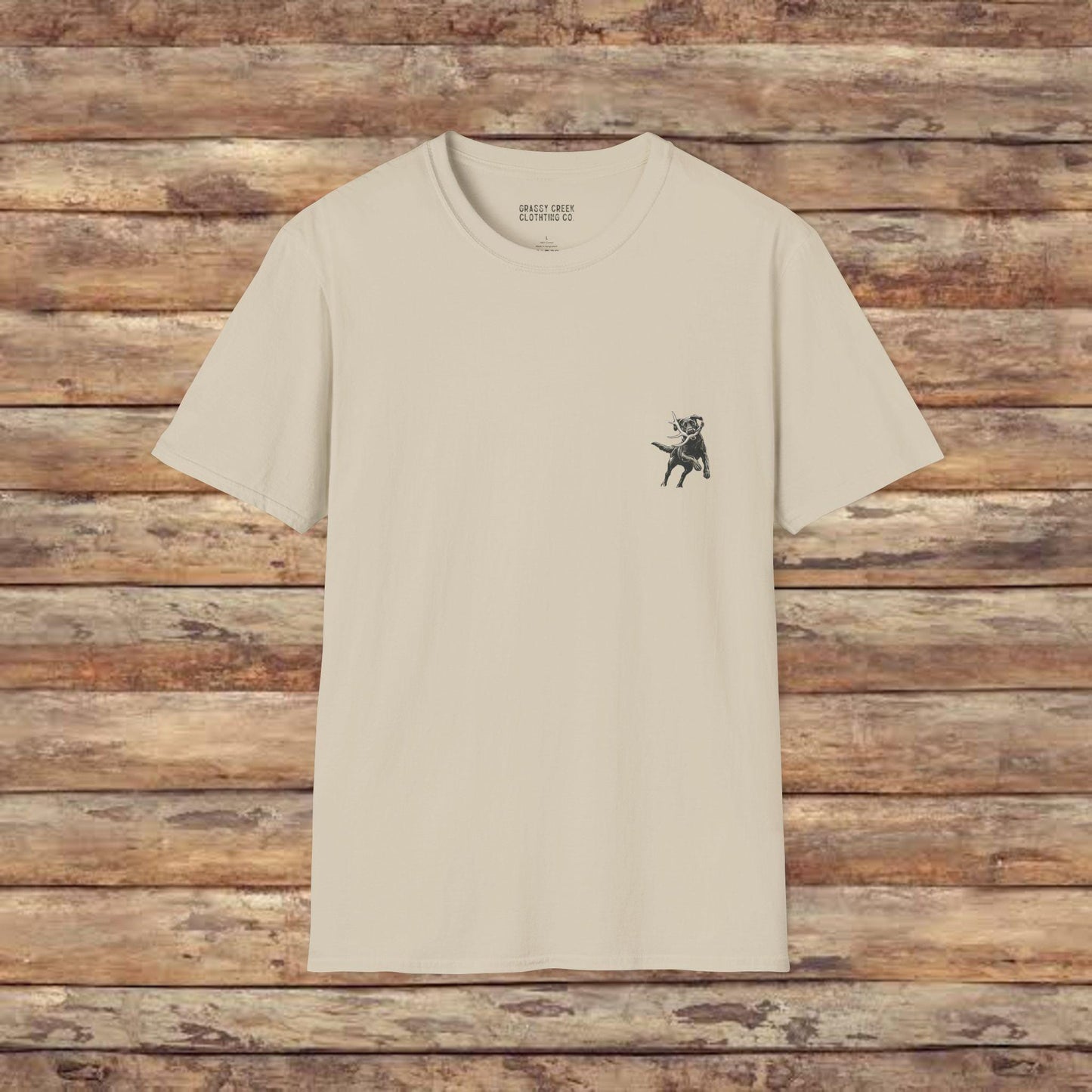 Chasing Tails & Trails Hunting Dog Softstyle Graphic T-Shirt