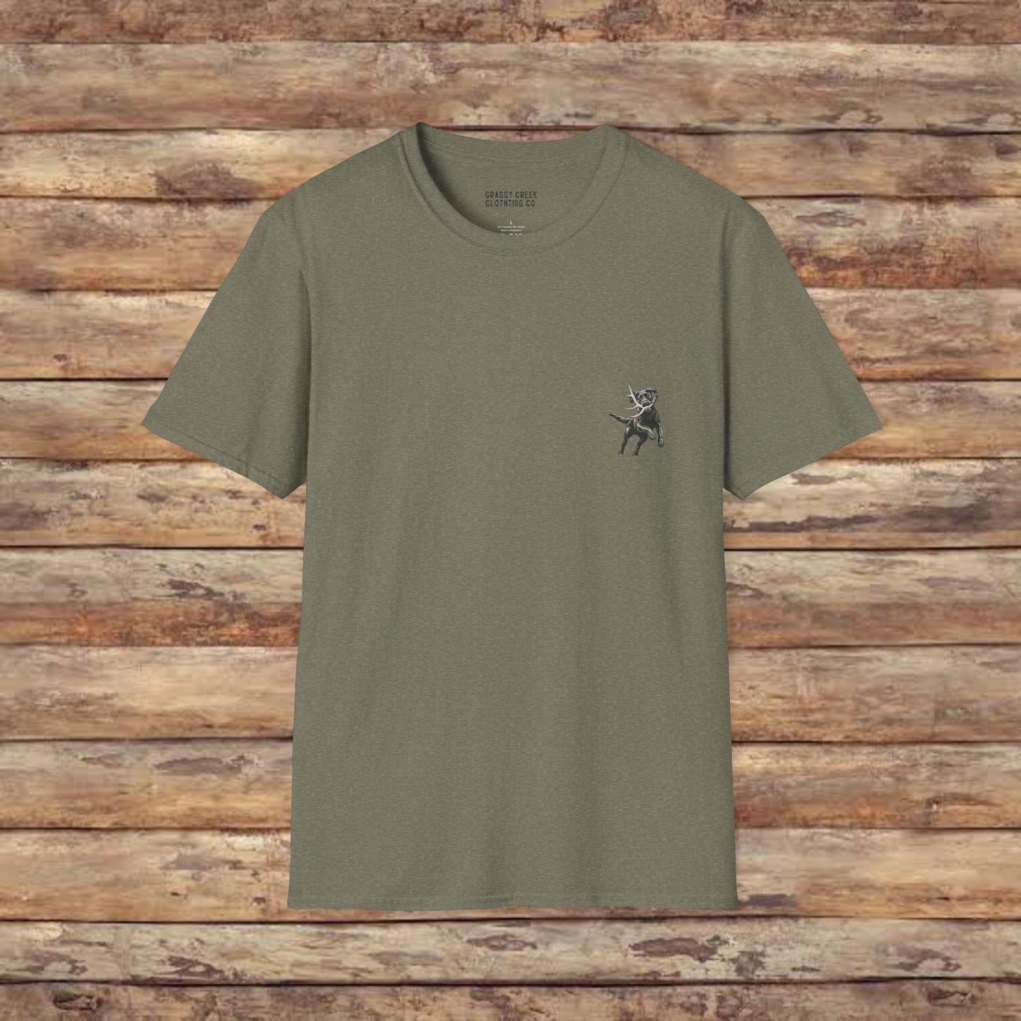 Chasing Tails & Trails Hunting Dog Softstyle Graphic T-Shirt