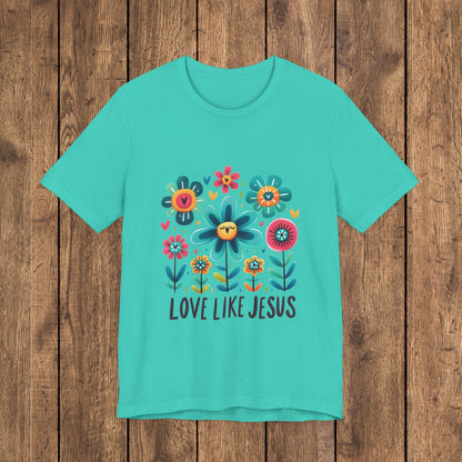 Love Like Jesus Floral Graphic Tee
