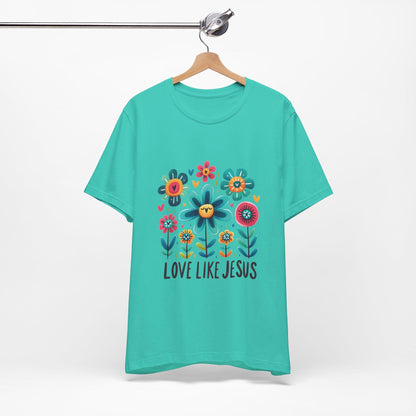 Love Like Jesus Floral Graphic Tee