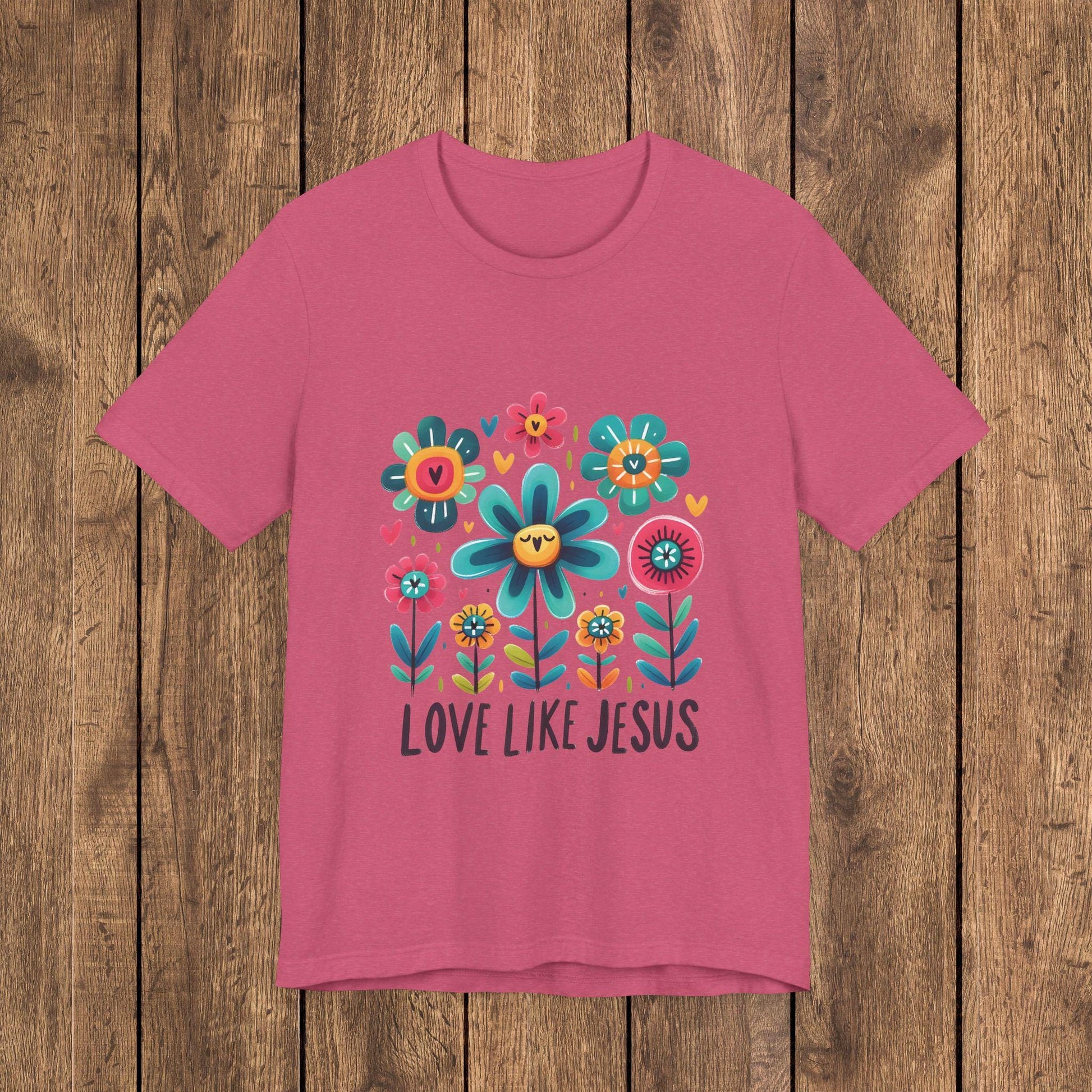 Love Like Jesus Floral Graphic Tee
