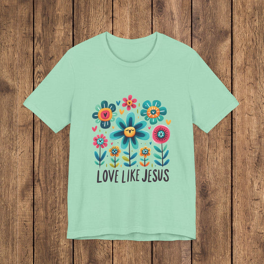 Love Like Jesus Floral Graphic Tee