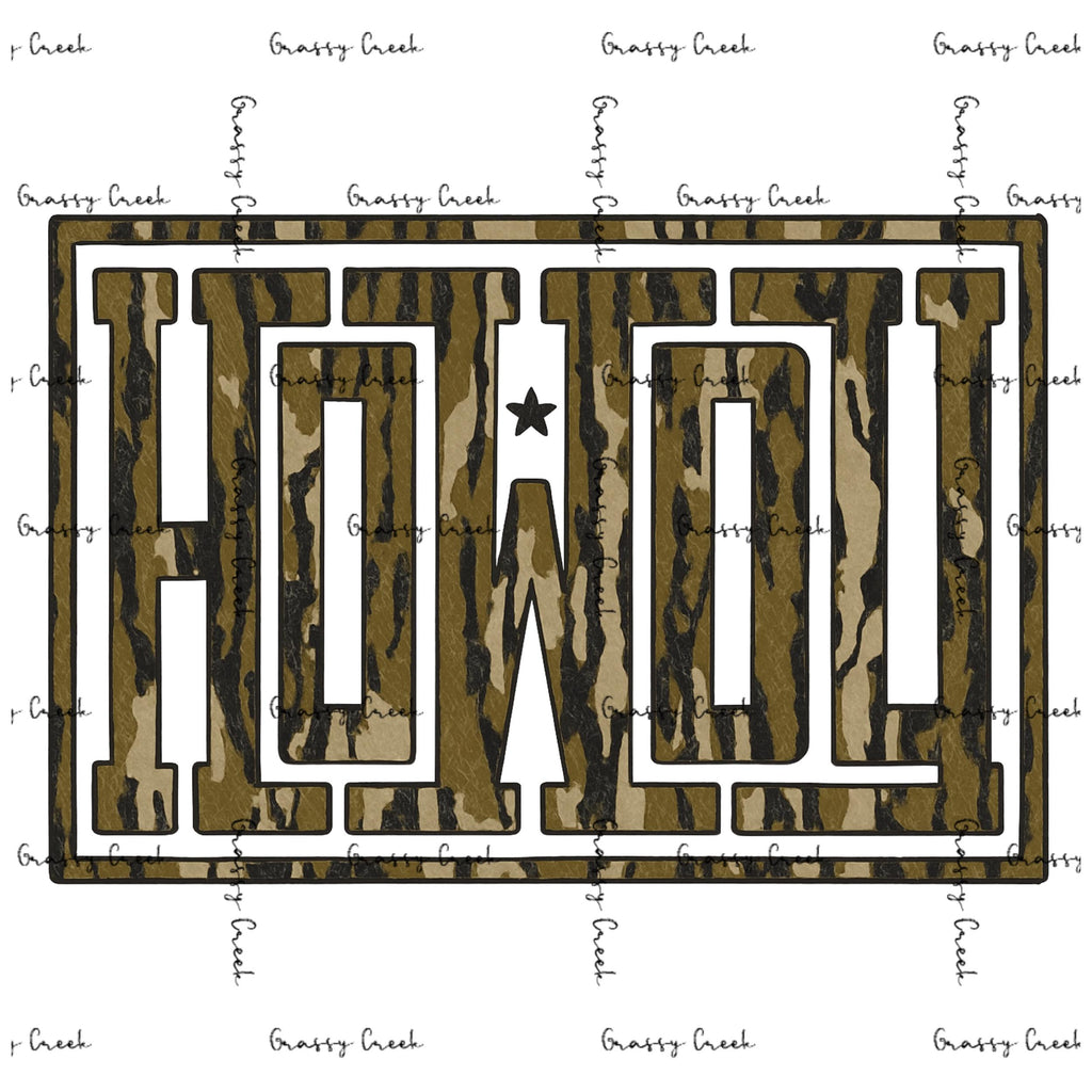 Howdy Camouflage Hunting Theme PNG - Digital Download