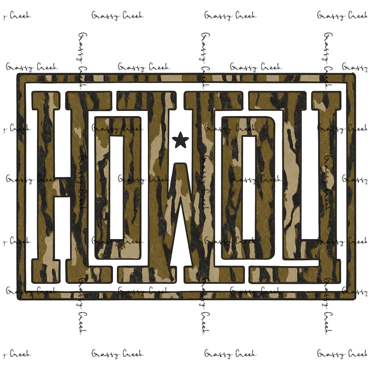 Howdy Camouflage Hunting Theme PNG - Digital Download