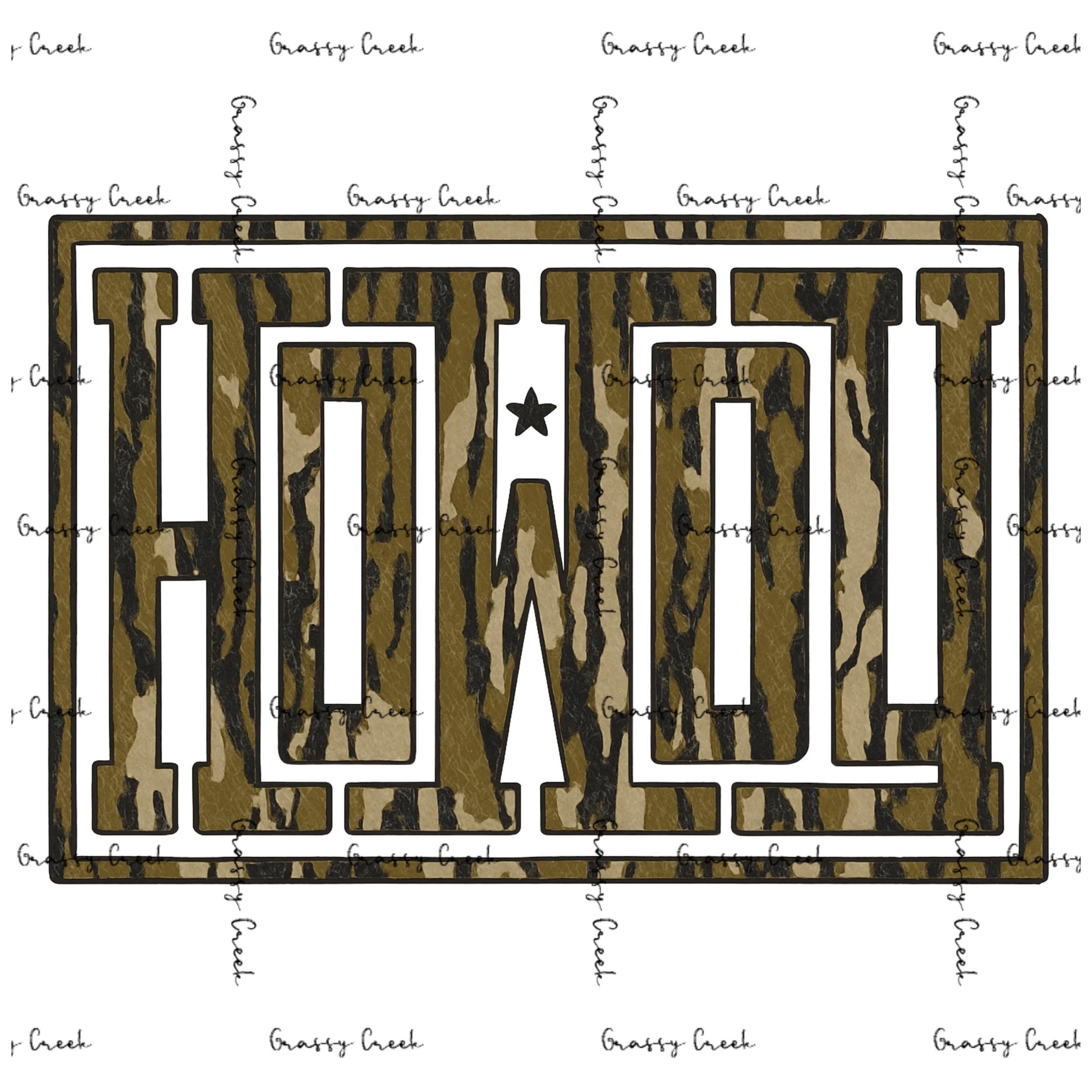 Howdy Camouflage Hunting Theme PNG - Digital Download