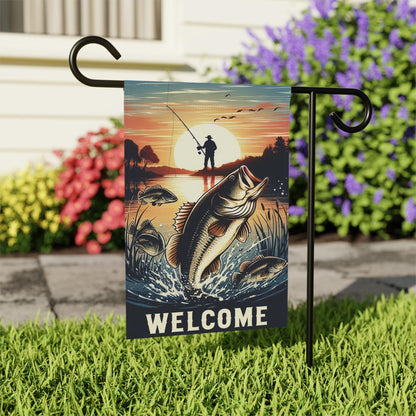 Fisherman's Welcome Garden Flag 12" x 18"