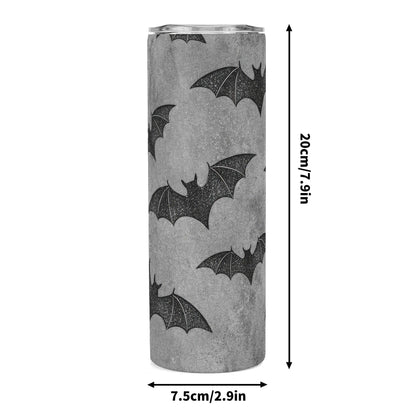 Spooky Bats Halloween 20oz Skinny Stainless Steel Tumbler