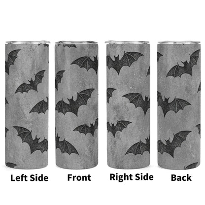 Spooky Bats Halloween 20oz Skinny Stainless Steel Tumbler