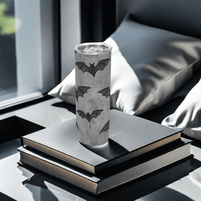 Spooky Bats Halloween 20oz Skinny Stainless Steel Tumbler