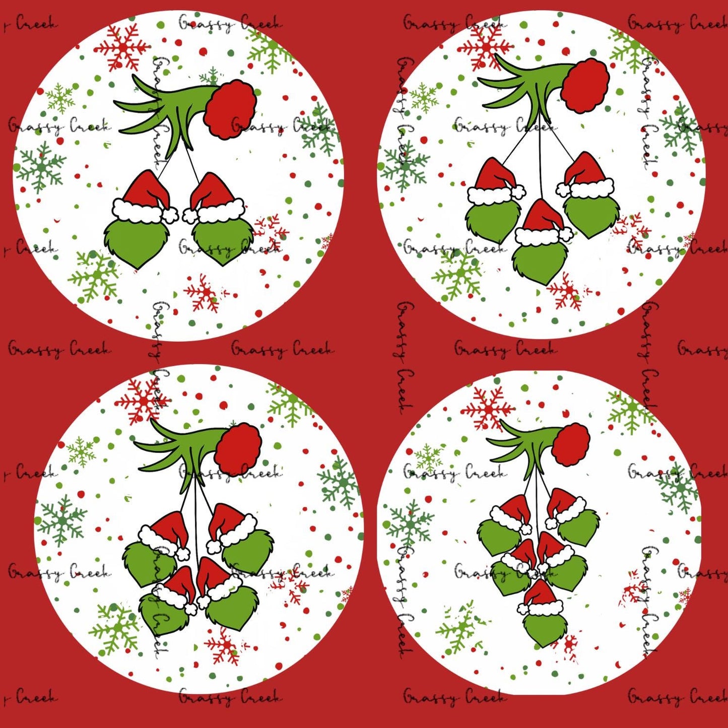 Personalized Name Merry Grinchmas Ornament