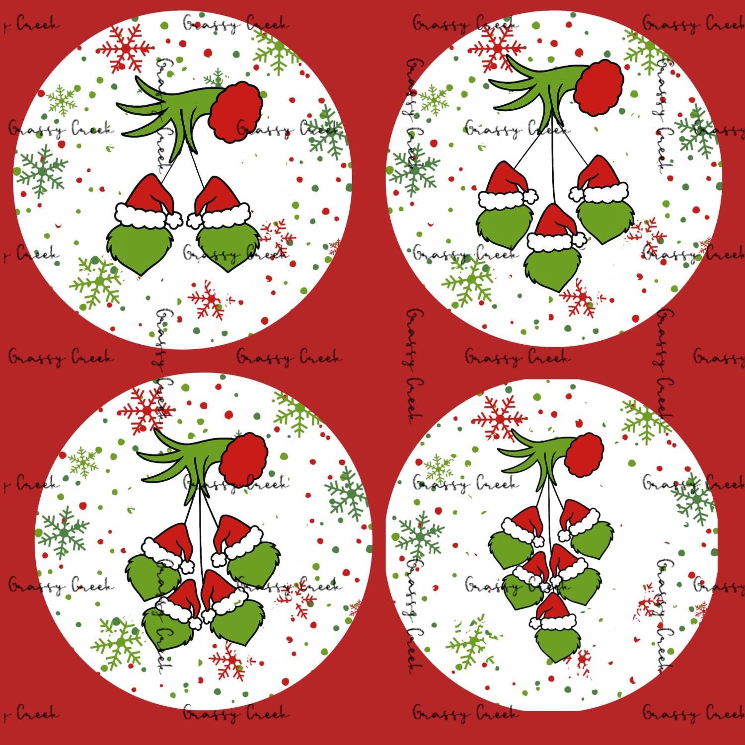 Personalized Name Merry Grinchmas Ornament