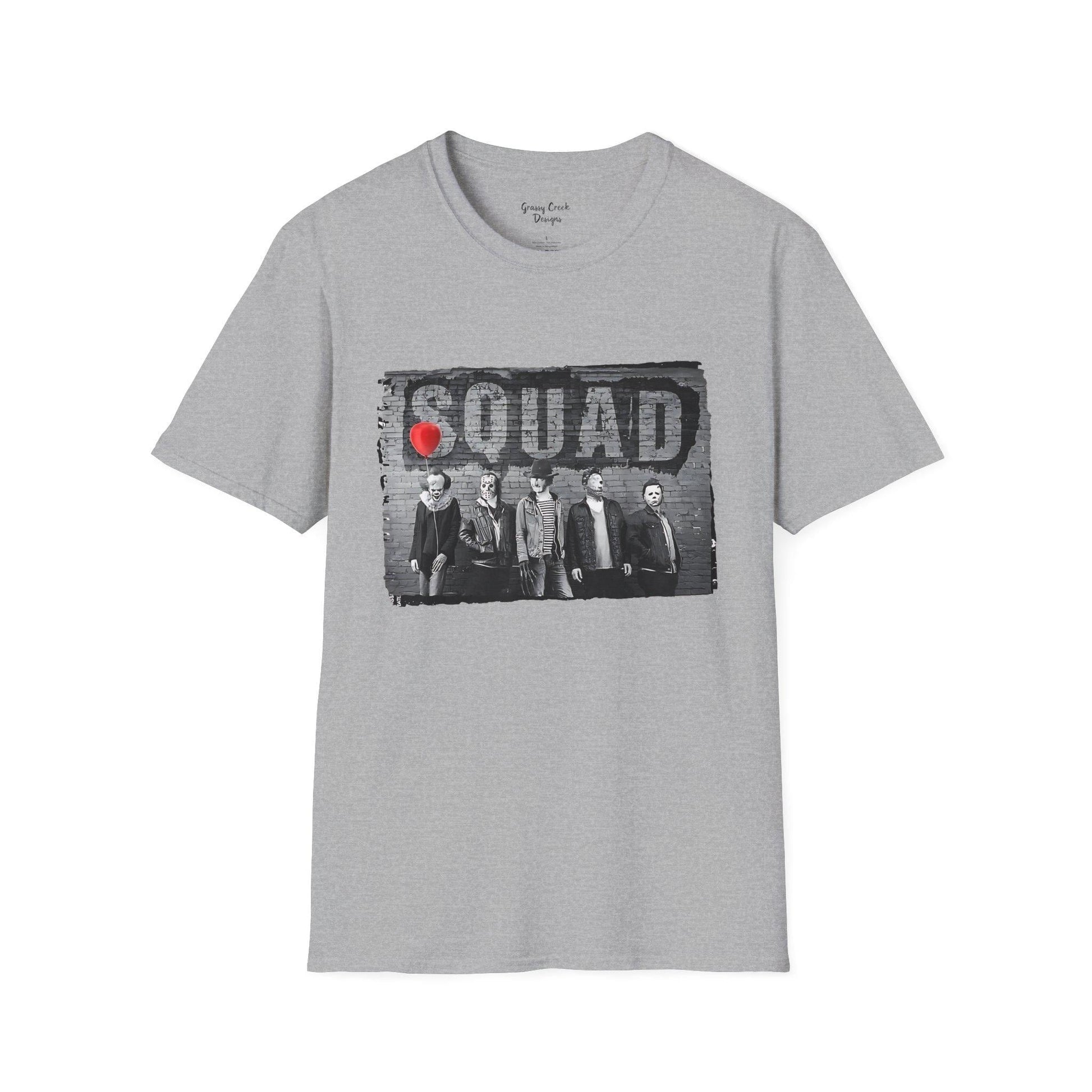 Squad Halloween Horror Characters T-Shirt