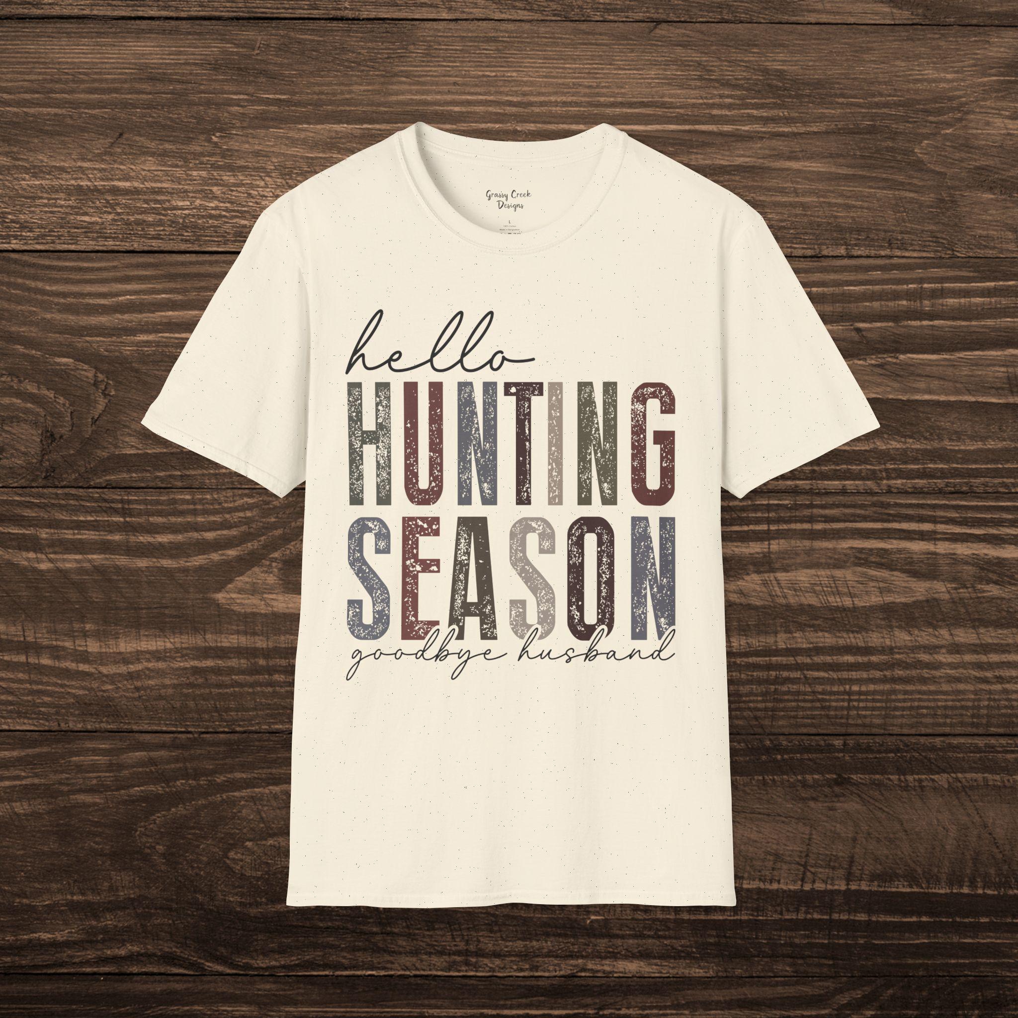 Hello Hunting Season, Goodbye Husband Women’s Graphic Tee