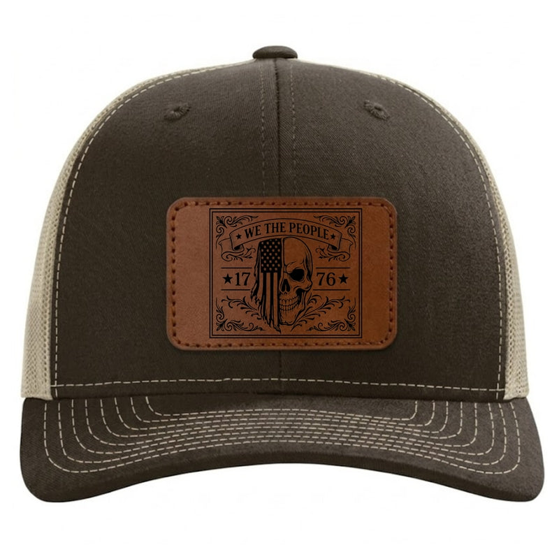 We The People Engraved Leather Patch Richardson 112 Hat