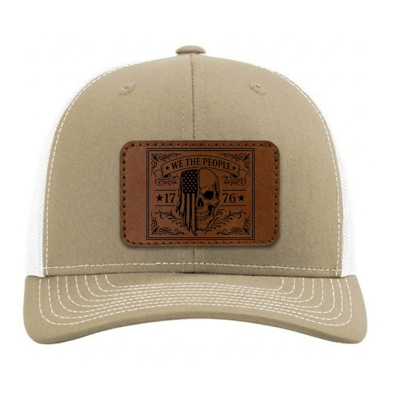 We The People Engraved Leather Patch Richardson 112 Hat