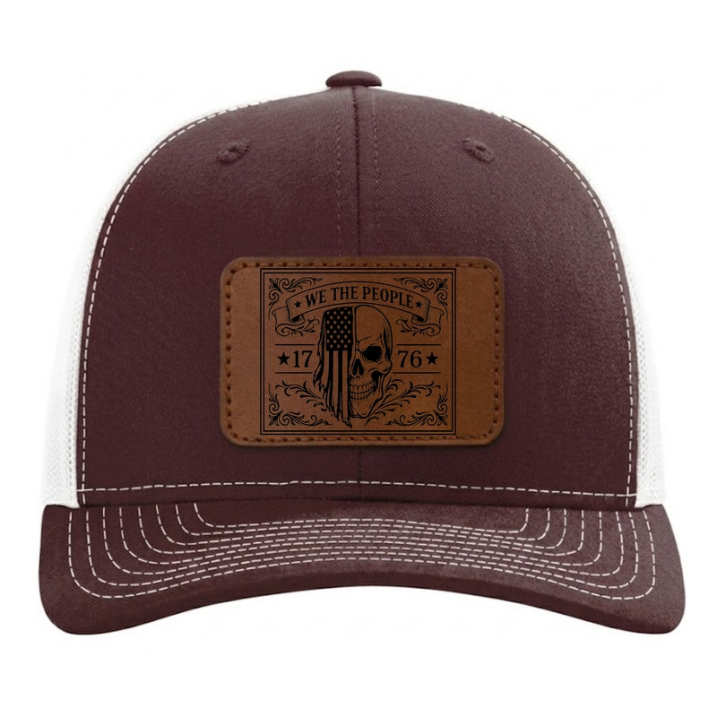 We The People Engraved Leather Patch Richardson 112 Hat