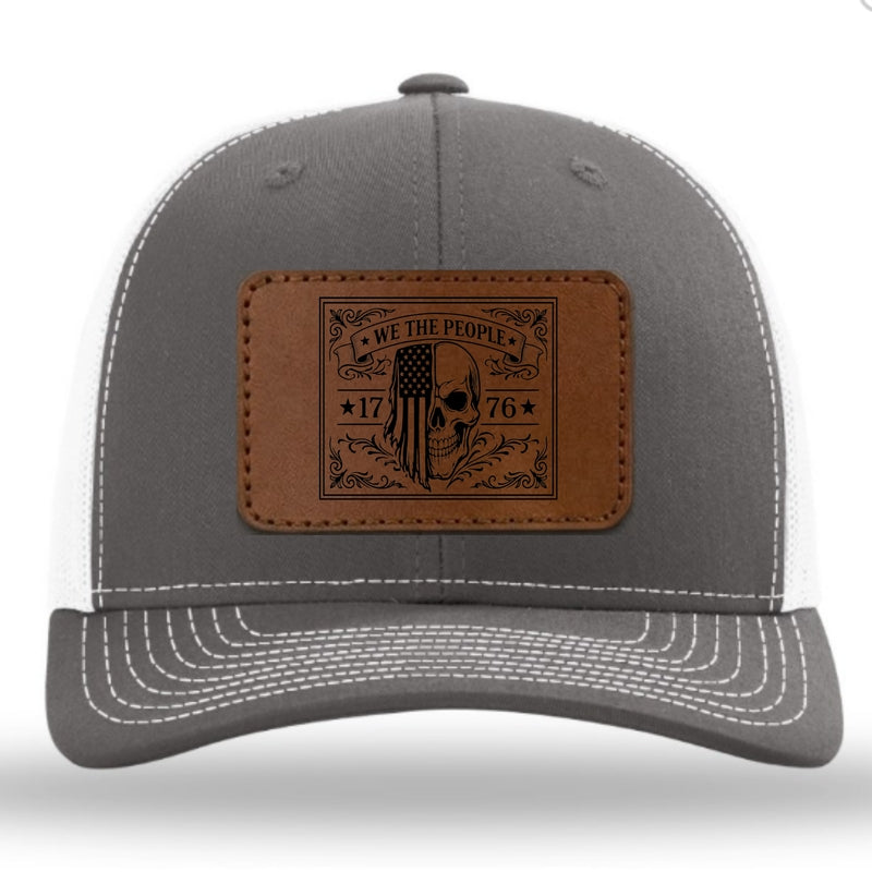 We The People Engraved Leather Patch Richardson 112 Hat