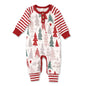 Christmas Trees Henley Cotton Romper