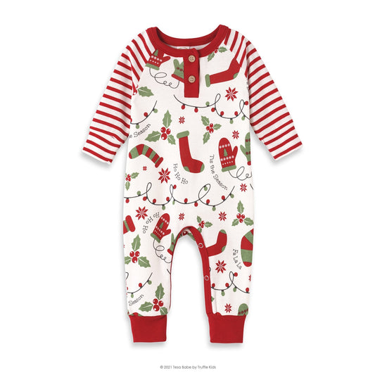 Tis The Season Henley Bamboo Romper