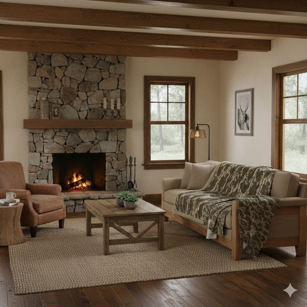 Bottomland Camouflage Fleece Throw Blanket (Two Size Options)